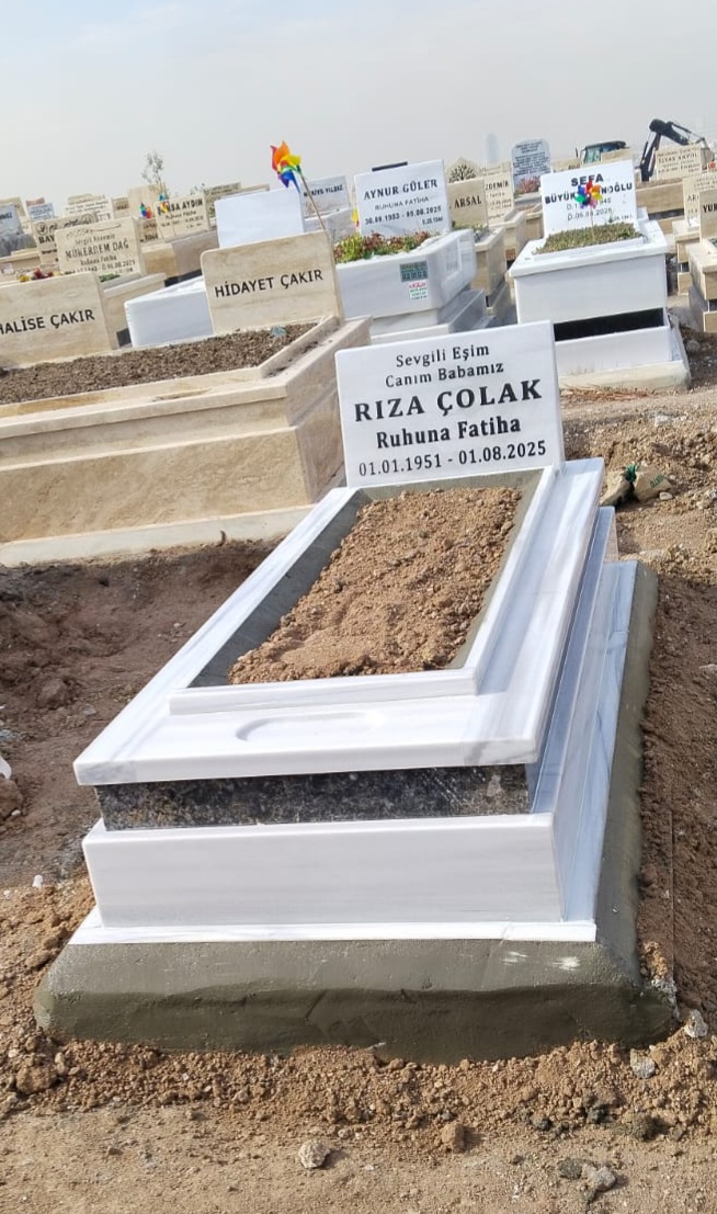 5 CM Tek Kişilik Mezar Taşları No 198