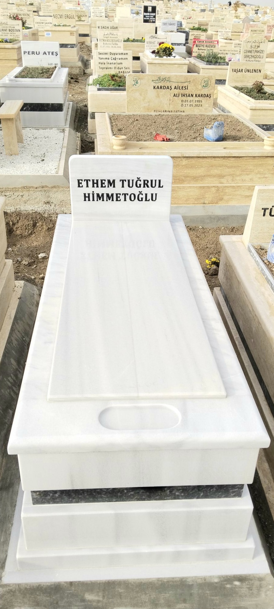 5 CM Tek Kişilik Mezar Taşları No 212