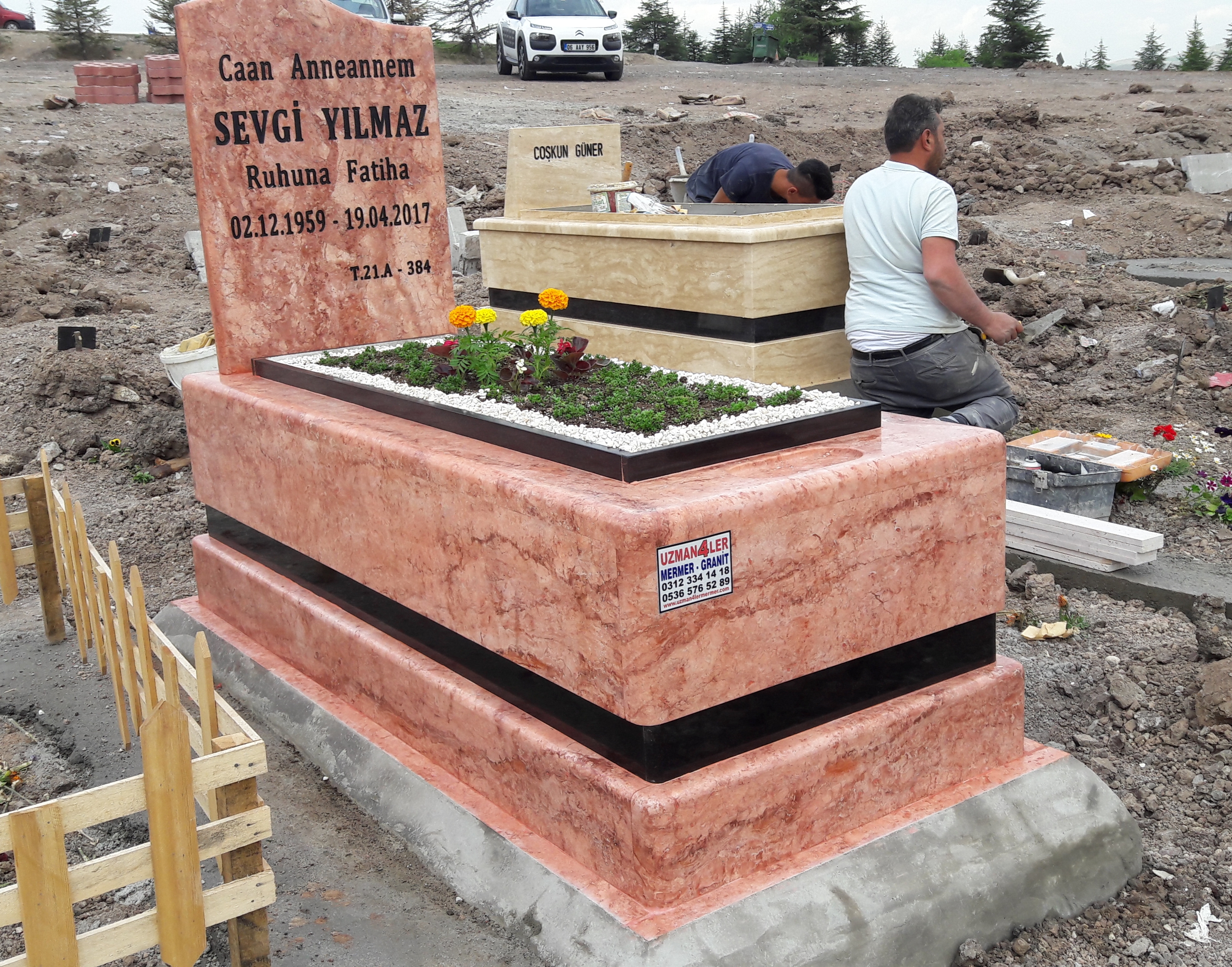 5 CM Tek Kişilik Mezar Taşları No 218