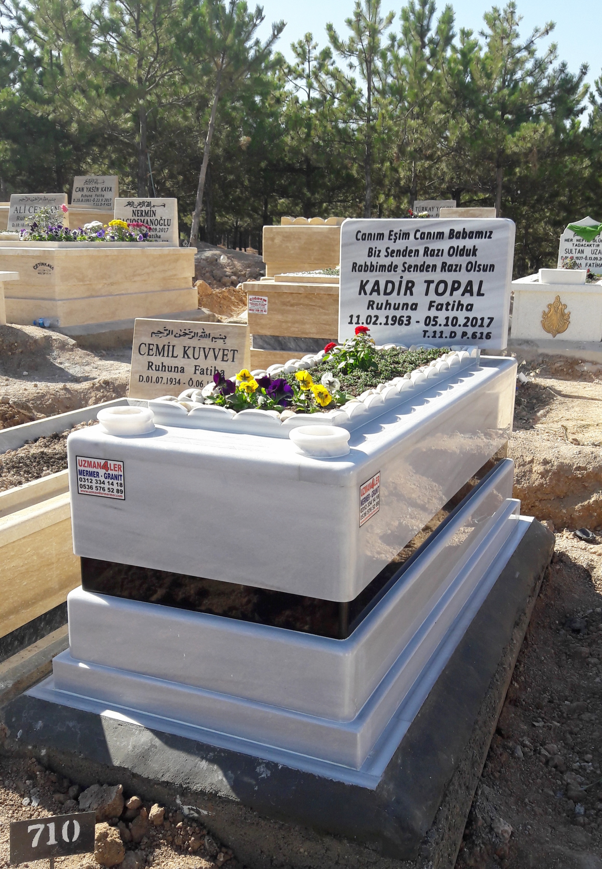 5 CM Tek Kişilik Mezar Taşları No 226