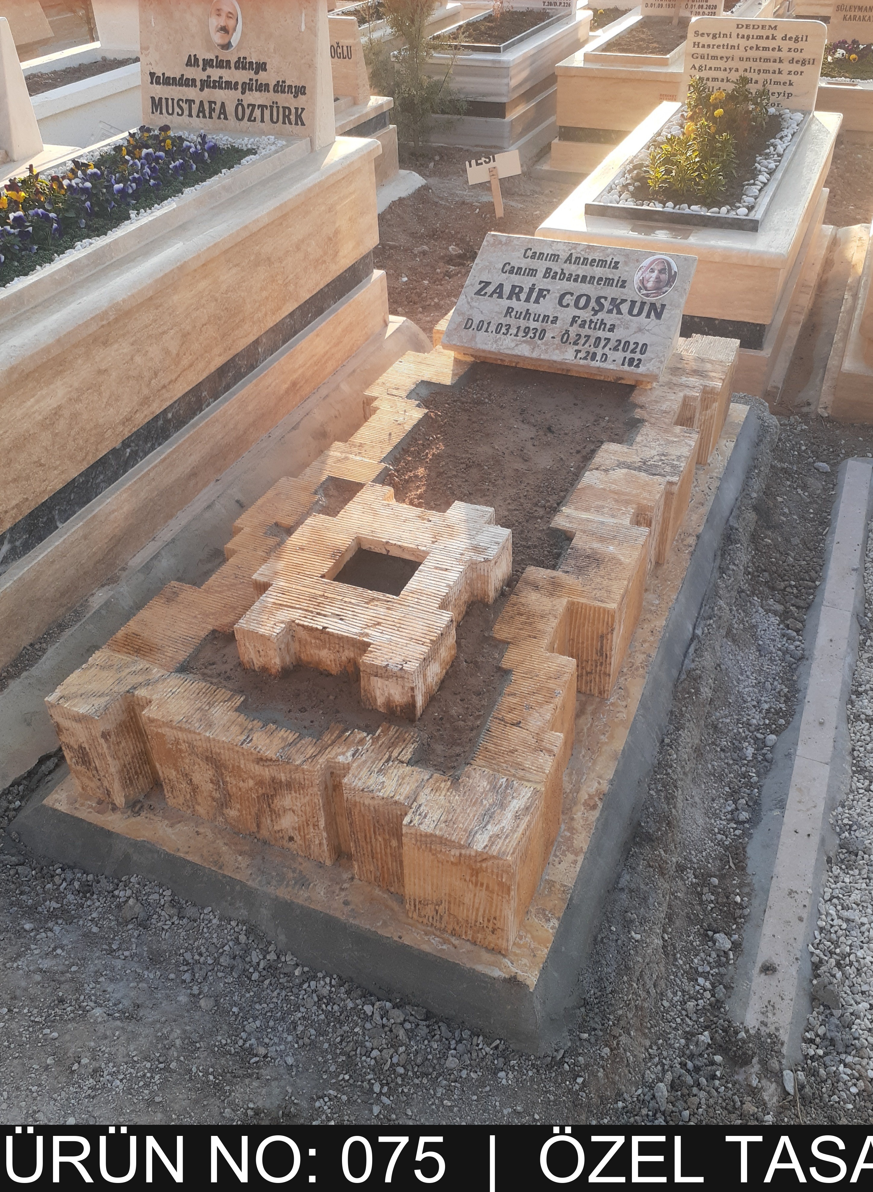 Özel Tasarım Mezar Taşları No 75